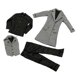 thumbnail image 4 of Conjunto de Ropa de Figura Masculina 1/6, Traje de Vestir, Abrigo Fresco para Vestir Muñecas, 4 of 9