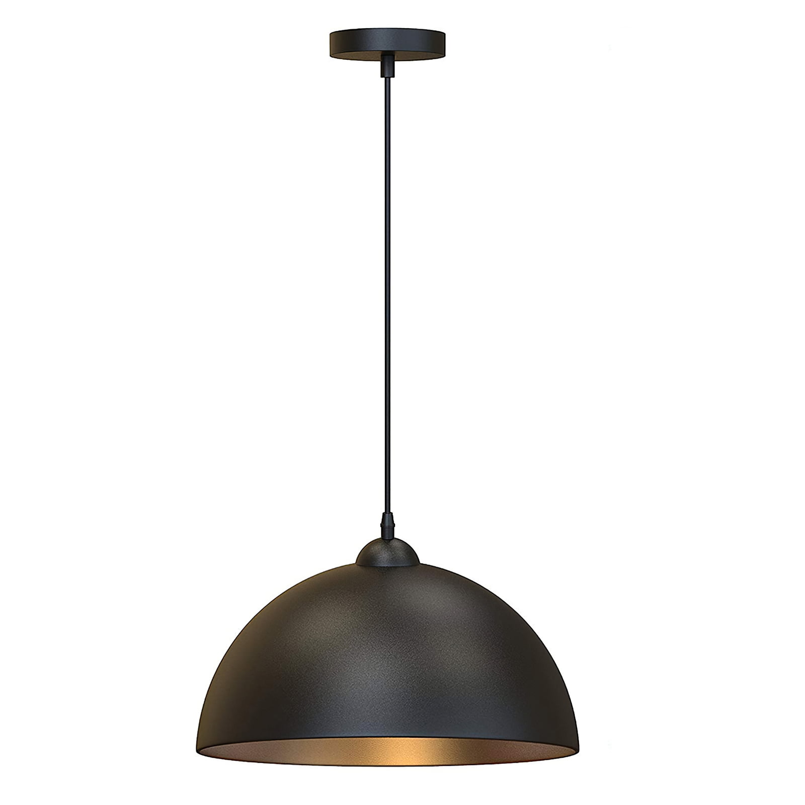 Retro Industrial Pendant Light Black Rust Silver Mental Shape Old Factory Style with Antique Finish 2 Sets Black Shape