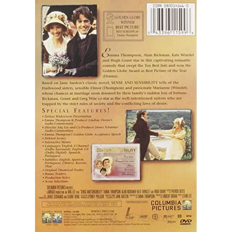 Sense & Sensibility ~ DVD ~ Emma Thompson (1995) | eBay