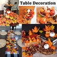 thumbnail image 1 of serony 50/70pcs Simulation Pumpkins Mini No Fade Maple Leaf Artificial Halloween Decoration Waterproof Simulated Vegetable Thanksgiving 70pcs, 1 of 6