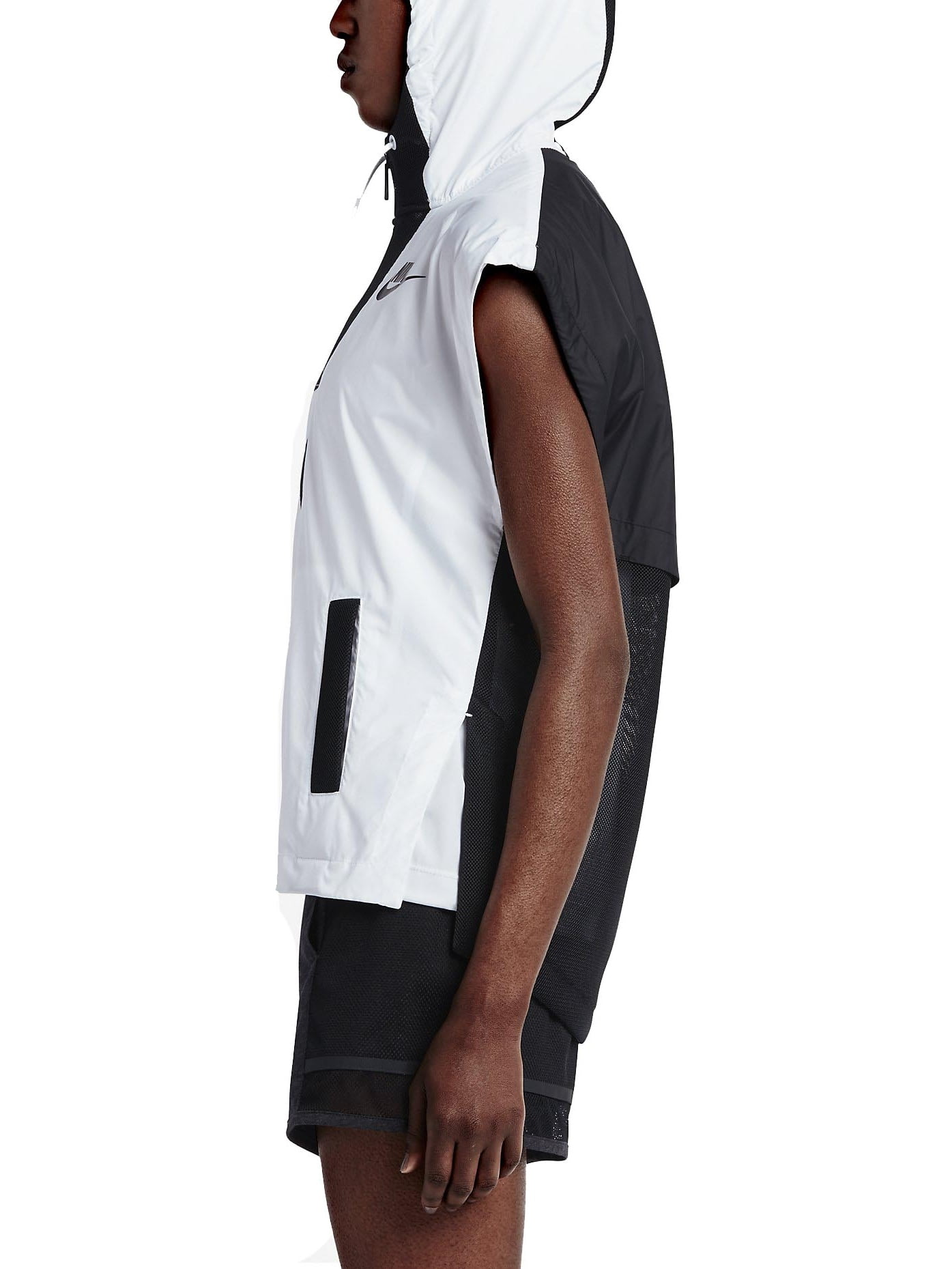 NIKE◆AS W NSW TCH HPRMSH VEST/ハイパーメッシュベスト/ナイロンベスト/S/ナイロン/BEG Nike Women\u0027s Tech Hypermesh Sport Casual Vest -