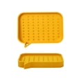 thumbnail image 1 of Multi-Functional Household Solid Color Silicone Anti-Skid Soap Holder, Non-Slip Drain Soap Box, 1 of 4