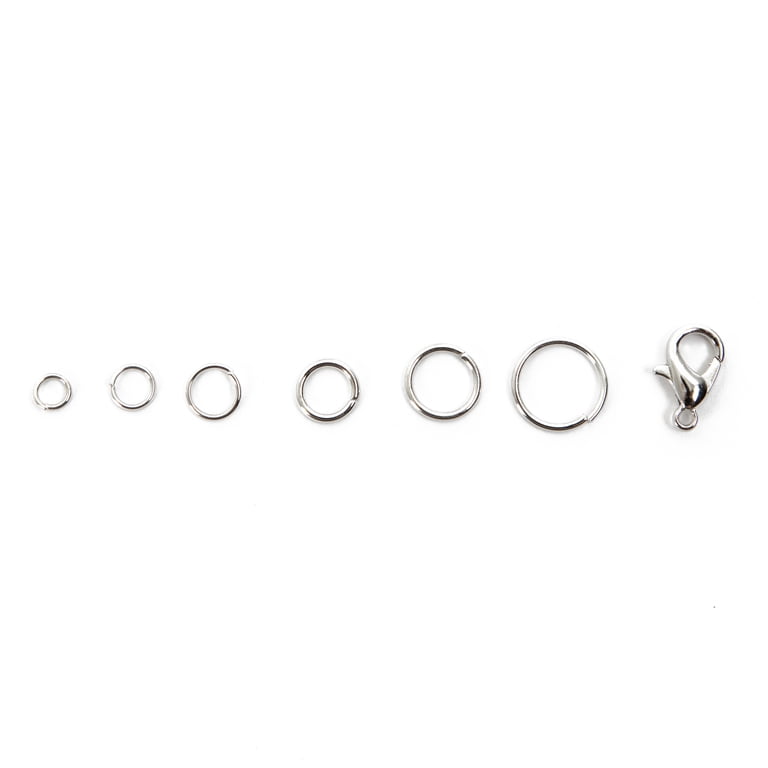 1030-Piece Silver Jump Ring & Lobster Clasp Kit photo 4