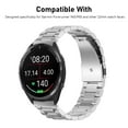 thumbnail image 4 of Replacement Watch Strap, Metal Watch Strap Double Push Button  For Business Black,Silver, 4 of 8