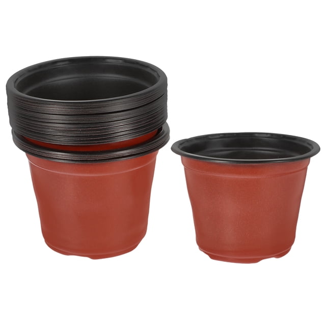 Miangastore 20Pcs Plant Container in Red for Indoor Decor 11X9.9In Minimalist Style