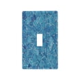thumbnail image 2 of Switch Panel Switch Decoration 2.76x4.53x0.28 Inches Duplex Outlets Switch Plate Wall Plates Living Room Kitchen Bedroom Study Switches Blue Corrugated Stone, 2 of 8