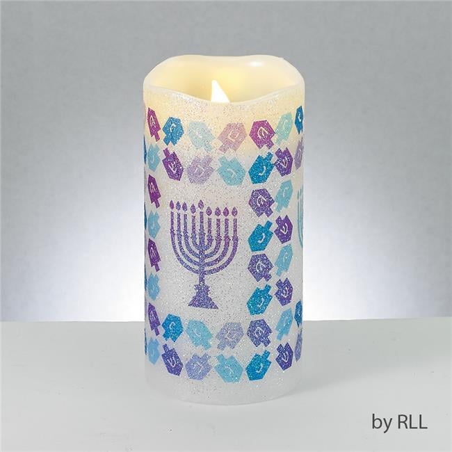Rite Lite CNOV1 6 x 3 in. Acrylic Sleeve Chanukah LED Flameless