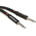 thumbnail image 1 of Cable Instrumento Roland serie Black Negro 2 Conectores Plug Rectos TR 6.3mm 6 mts., 1 of 2