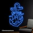 thumbnail image 2 of Glowneon Captain Dad Anchor Neon Sign, Father's Day Gift Led Decor, 2 of 4