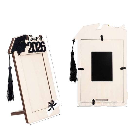 Graduation Photo Frame | Graduation Frame with Tassel Holder | 2026 Graduation Gifts | Wooden Graduation Picture Frame for Display, 6X4 in