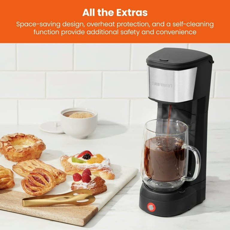 食器 COFFEEMAN Chefman InstaCoffee Single Serve Coffee Maker w/ Reusable