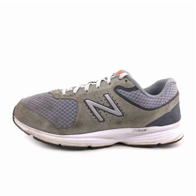 New Balance 411v2 Walking Shoes Mens Size 10.5 EE Wide EU 44.5 Gray Leather Mesh