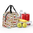 thumbnail image 4 of Rocae Hot Dog Pizza for Insulated Lunch Bag for Women Men,Large Lunch Box for Work School Picnic Hiking Daytrip, 4 of 5