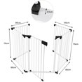 thumbnail image 4 of Barrera de Seguridad 310 cm para Niños y Mascotas, Vallas Infantiles, Metal, Blanco esquí esquí Gafas de esquí, 4 of 5