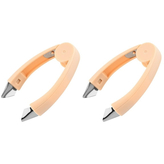 HOMEMAXS 2pcs Household Strawberry Huller Fruit Vegetable Stem Remover Stainless Steel Pineapples Core Remover