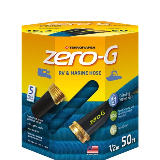 Manguera Auto Accessory Teknor Apex 4006-50 Zero-G de 1,3 cm x 15,2 m