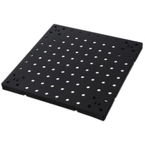 WHAMVOX Black ABS Pegboard Wall Organizer Panel for Storage Use with Modern Design 12x36 inches