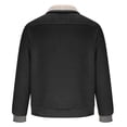 thumbnail image 4 of YUGYXL Men's Western Fleece Jackets Sweatshirts Vintage Quarter Zip Pullover Western Casual Long Sleeve Country Sweatshirt Black M, 4 of 5