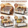 thumbnail image 3 of 4 Tier Spice Rack for Cabinet, Spice Rack Organizer, Depth Adjustable Spice Holder for Countertop, Cupboard, Seasoning Shelf-1 PCS, 3 of 7