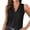 Black-1, variant on Women's Pleated V Neck Tank Top Silk Satin Camisole Pleated Sleeveless Blouse Dressy Casual Business Summer Basic Shirt