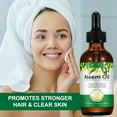 thumbnail image 6 of Aliver Neem Oil - 6 Fl Oz – 100% Natural Cold Pressed Neem Oil - for Face, Skin Care, Hair Care, Scalp Massage & Body Massage – Carrier Oil with Dropper, 6 of 10