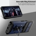 thumbnail image 4 of ORUYROP for Google Pixel 7 Case,Multi-Functional Pixel 7 Wallet Case with Card Holder,Sliding Camera Cover & Ring Holder Magnet Kickstand Protective Phone Case for Google Pixel 7 5G(2022),Blue, 4 of 7