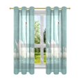 thumbnail image 7 of Yayeee Window Curtains Light Filtering 63"x52" Grommet Panel Pair Home Living Room Decor, White Cartoon Swan, 7 of 7