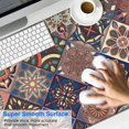 thumbnail image 2 of Long Mouse Pads for Desk,Multicolor Ethnic Geometric Pattern Desk Mats on Top Of Desks, Desk Mouse Pad Extra Large with 3mm Non-Slip Base and Stitched Edge for Gaming,Office,Work,Home 47.3"x23.6", 2 of 6