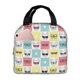 thumbnail image 1 of Fotbe Cute French Bulldog Bolsa Térmica con Estampado y Forro de Aluminio Grueso Bolsa de Almuerzo con Bolsillo Frontal para Hombres y Mujeres, Ideal para Trabajo, Escuela, 1 of 8