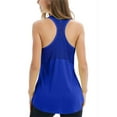 thumbnail image 3 of Franhais Womens Compression Base Layer Dry Fit Tank Top White/ Black/ Royal Blue, 3 of 5