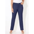 thumbnail image 3 of Catherines Women's Plus Size Tall Sateen Stretch Pant, 3 of 6