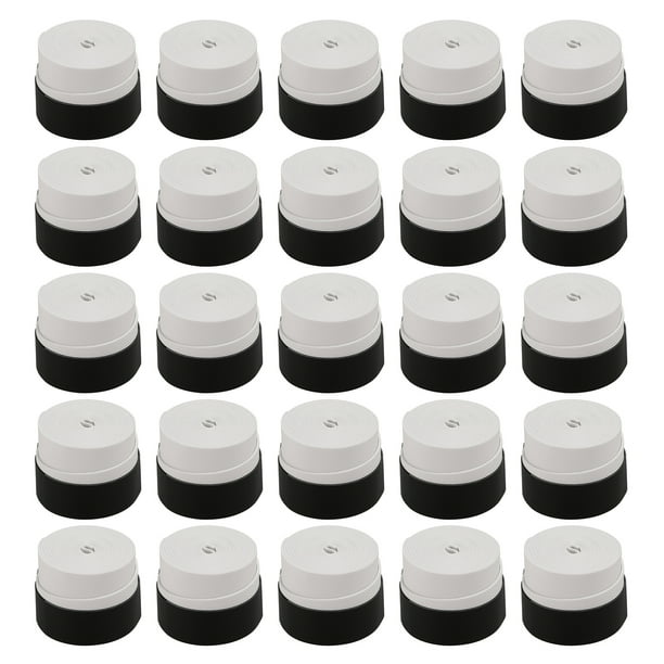 Sobregrips Paquete de 25 empuñaduras de raqueta de tenis antideslizantes empuñaduras de raqueta de b Tomshoo Sobregrips