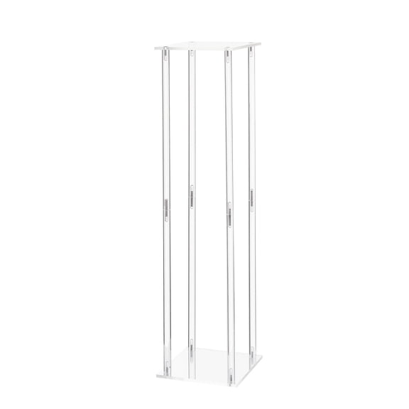 10 Pack 31.5 Inch Acrylic Wedding Flower Stands Cylindrical Cube Display for Party Birthday Home Decor