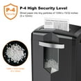 thumbnail image 4 of Bonsaii 12-Sheet Micro Cut Paper Shredder Heavy Duty Shredder with 4.1 gal Pullout Bin, 4 of 9