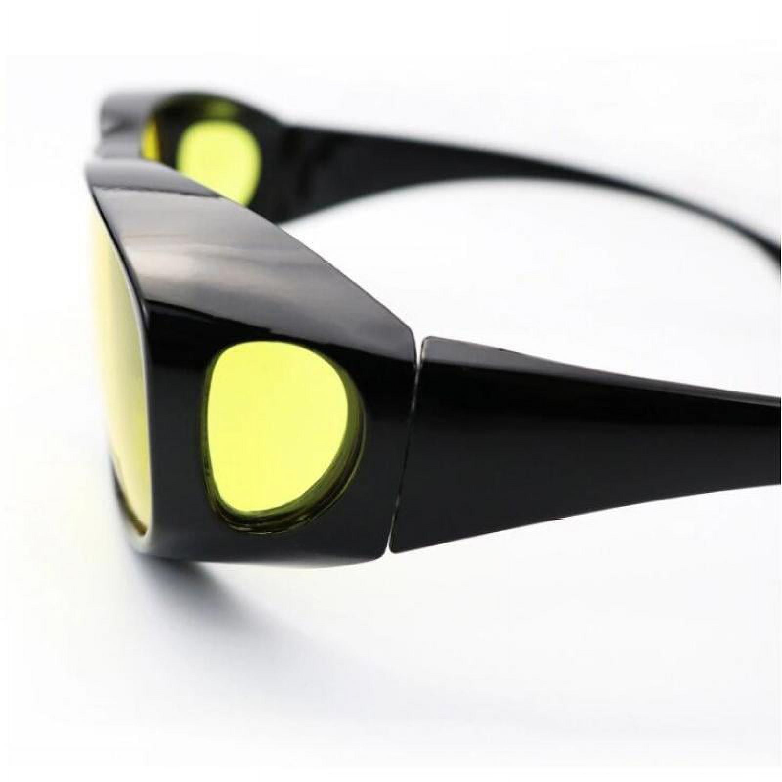  URUMQI Night Vision Driving Glasses Fit Over Glasses for Men  Women, Anti Glare Polarized Nighttime Glasses HD Yellow Lens : Clothing,  Shoes & Jewelry