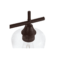 thumbnail image 5 of Pavlen 24 in. 3-Lights Bronze Vanity Light with Clear Glass Shade, 5 of 6