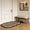 Green, variant on Cloud-Shaped Bordered Bath Rug, 15.74"x23.62", Non-Slip Absorbent Rug with Dotted Trim, Home Indoor Decor Floor Mat