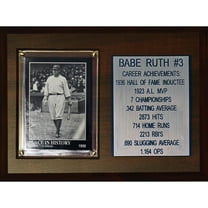 Babe Ruth New York Yankees 6'' x 8'' Plaque