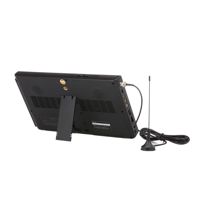 Graflsoa LEADSTAR D10 10-Inch Portable ATSC Digital TV with 16:9 LED Screen, 1024x600 Resolution, 165° Viewing Angle, USB/SD Support, and 1500mAh Battery - Black
