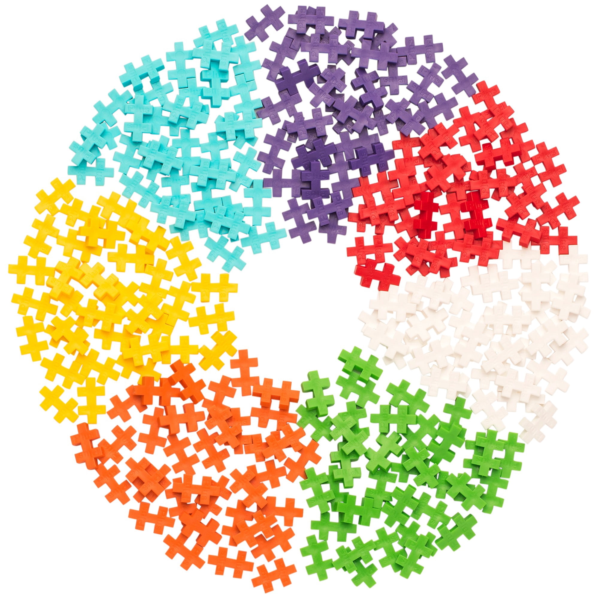 Plus-Plus: Super Tube - Rainbow - 500 Pieces, Interlocking Mini Puzzle Toy Blocks, 3D Building, Open-Ended Play, Portable, STEM Construction, Kids 5+
