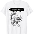 thumbnail image 1 of Camiseta para hombre con texto "I Require Snacks Funny Cat Meme for Snack Lovers, 1 of 2