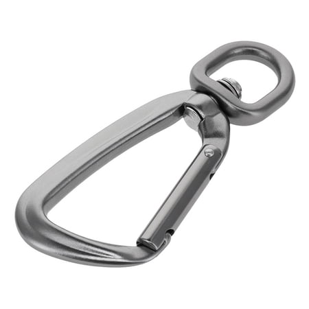 C5800 Gun Metal Non Lock Swivel Carabiner Aluminum