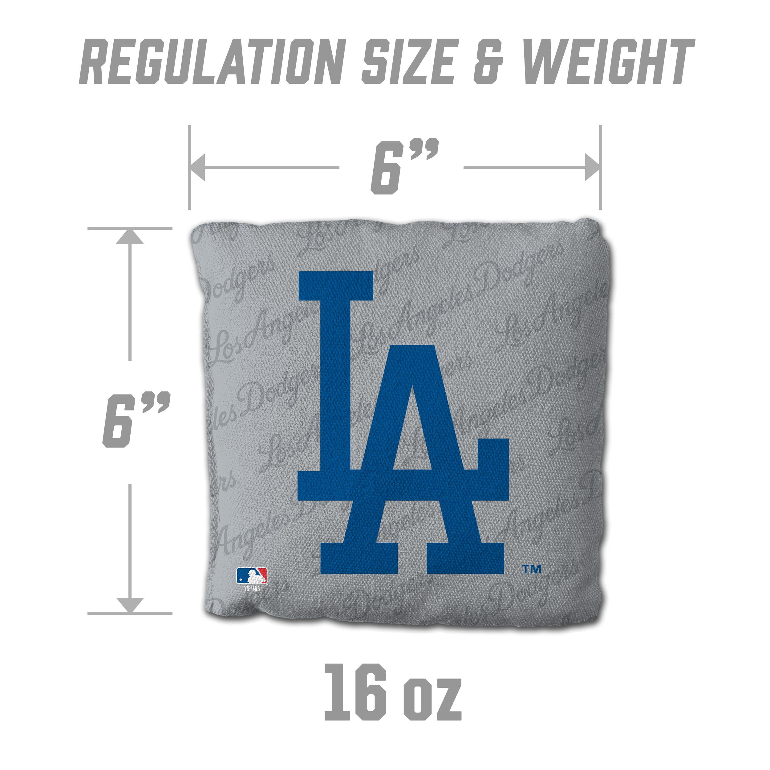 MLB Los Angeles Dodgers Cornhole Bags - 4PK - Grey