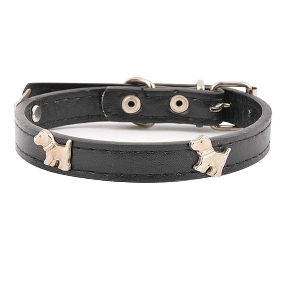 Leather dog collar, high quality soft smooth thick leather collar, suitable for large size