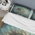 thumbnail image 4 of Designart "Elegant Blue and White Dahlia Blossoms IV" Floral Dahlia Bedding Covert Set - Dahlia Blue Floral Bed Set With 1 Sham, 4 of 6