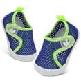 thumbnail image 1 of Zapatos acuáticos FEETCITY para bebés y niñas, azul y verde, de 0 a 24 meses, 1 of 7
