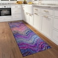 thumbnail image 2 of Karina Multi-color Contemporary Artistic Color Splash 2’3" x 7’6" Non-Skid Runner Rug, 2 of 9