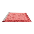 thumbnail image 2 of Ahgly Company Machine Washable Indoor Square Oriental Red Traditional Area Rugs, 4' Square, 2 of 4