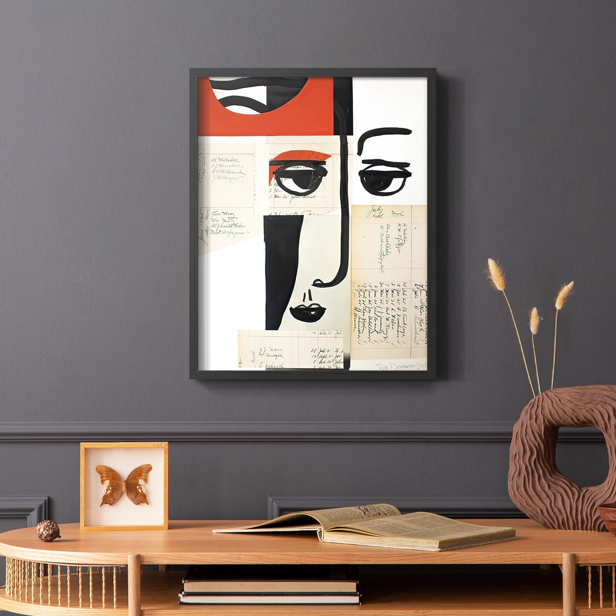 Faces of A Century III in Paper Solid Wood 8 x 10 Framed Print