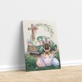 thumbnail image 3 of Easter Egg German Shepherd Bunny Ear Welcome Spring Truck Vertical Matte Canvas Poster Alsatian Dog Lover Gifts Wall Art Home Decor - 12002, 3 of 5